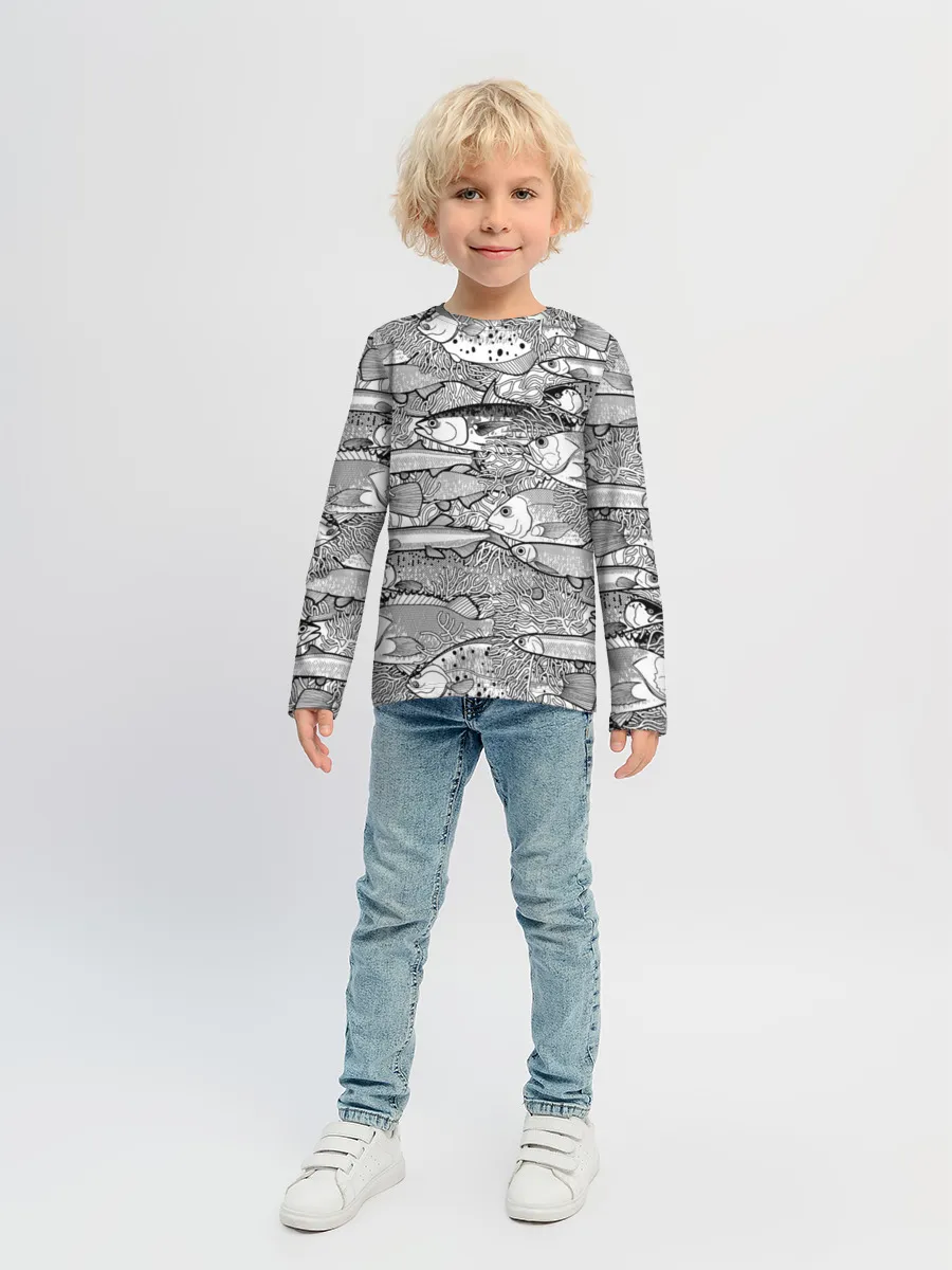 Детский лонгслив / Рыбы