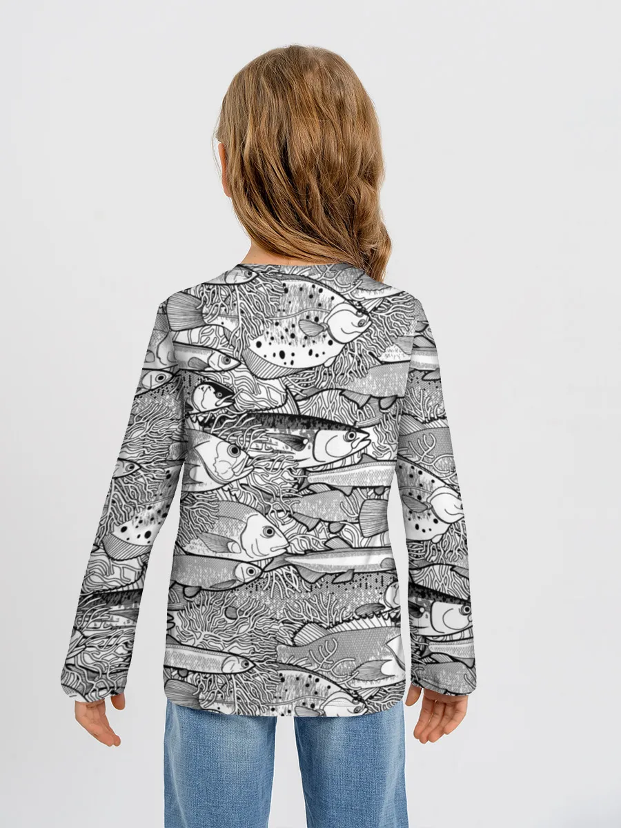 Детский лонгслив / Рыбы
