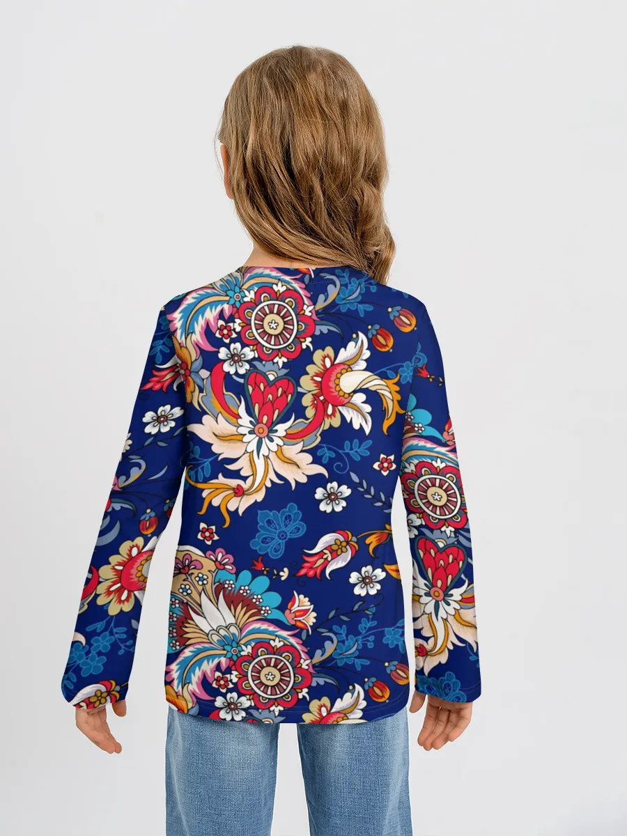 Детский лонгслив / Экзотический орнамент