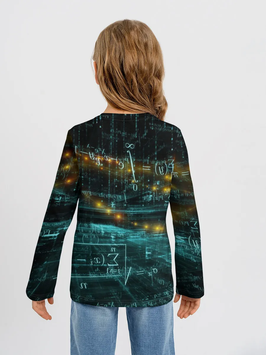 Детский лонгслив / Формулы в пространстве