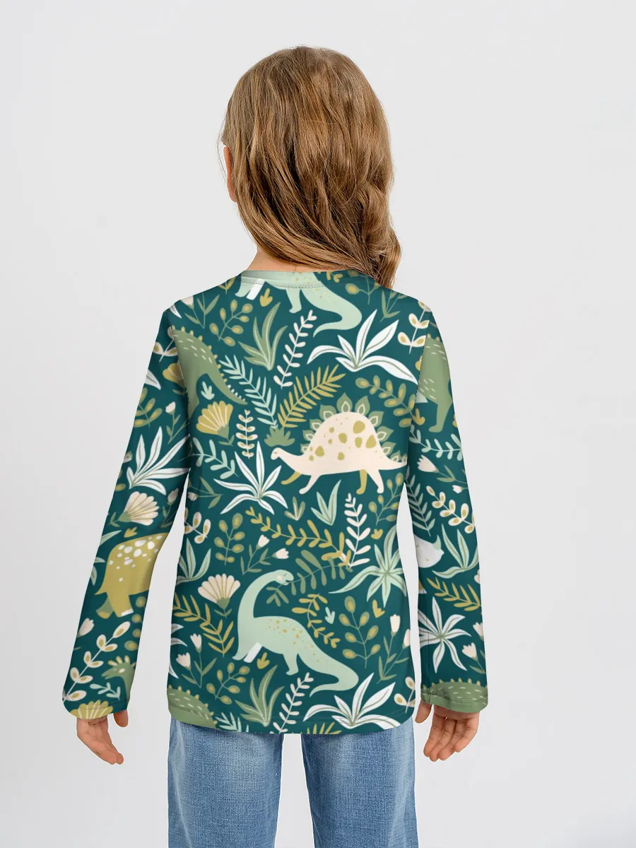 Детский лонгслив / Динозавры