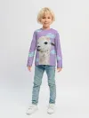 Детский лонгслив / Облачная лама