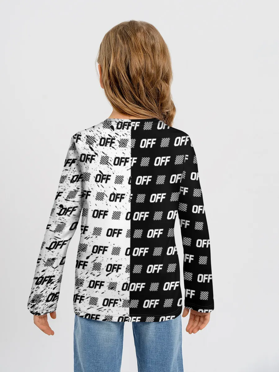 Детский лонгслив / Выключись и попробуй стиль