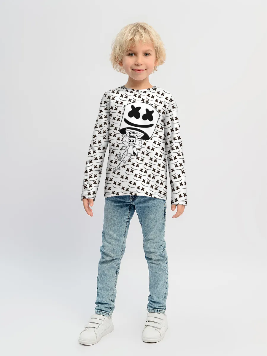 Детский лонгслив / Fortnite Marshmello