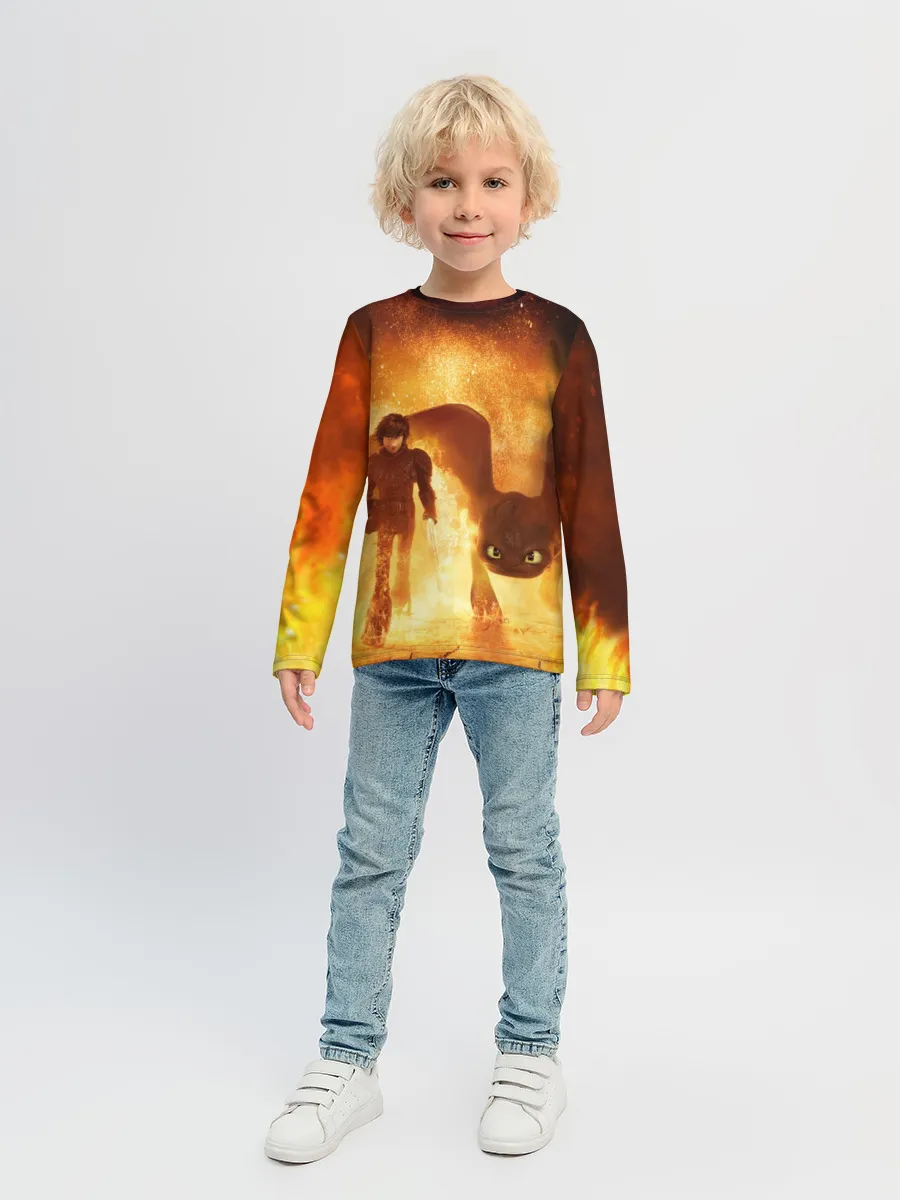 Детский лонгслив / Как приручить дракона