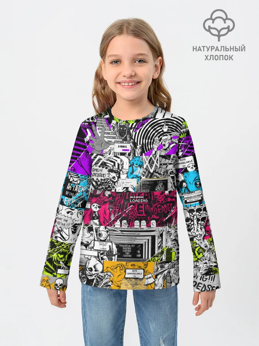 Детский лонгслив / Watch Dogs
