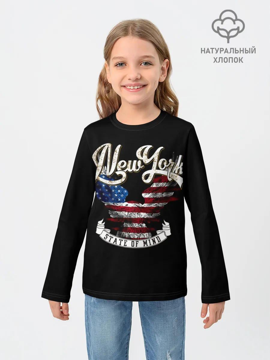Детский лонгслив / New York, state of mind