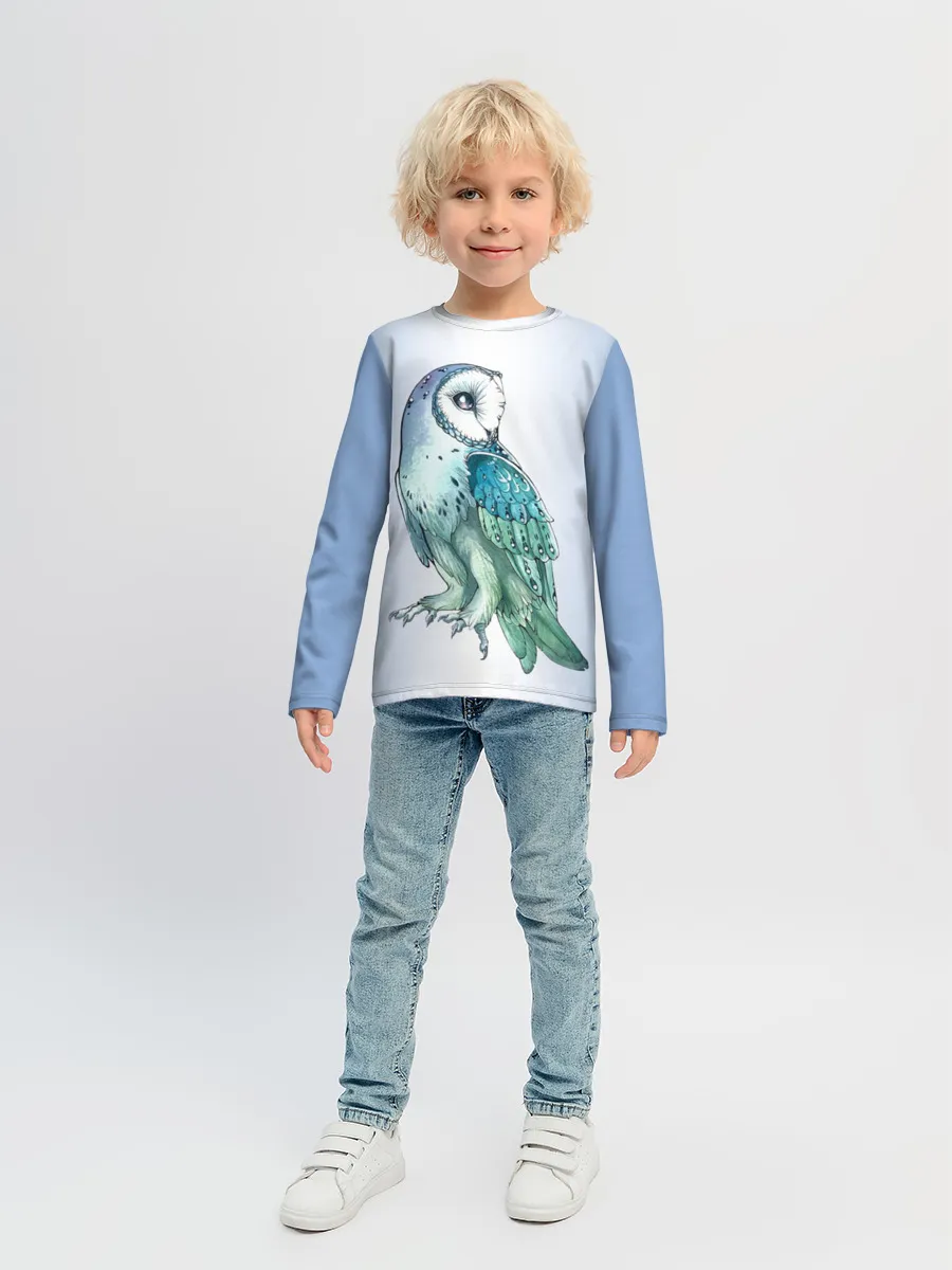 Детский лонгслив / сова