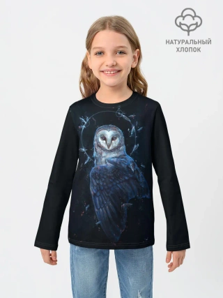 Детский лонгслив / сова