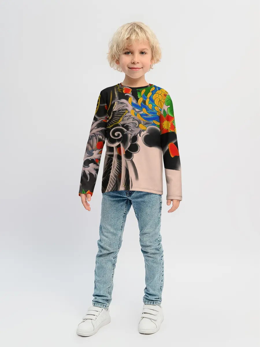 Детский лонгслив / Dsquared tattoo