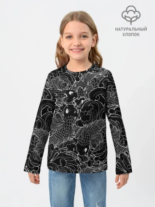 Детский лонгслив / Карпы кои