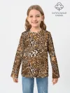 Детский лонгслив / Леопард