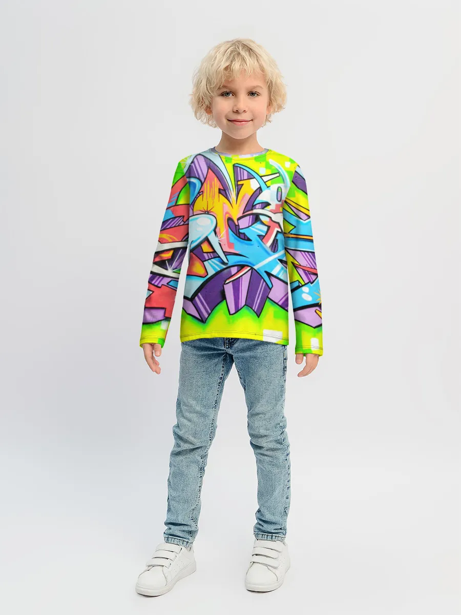 Детский лонгслив / Неоновая кислота