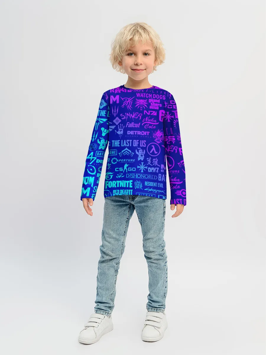 Детский лонгслив / ЛОГОТИПЫ ИГР