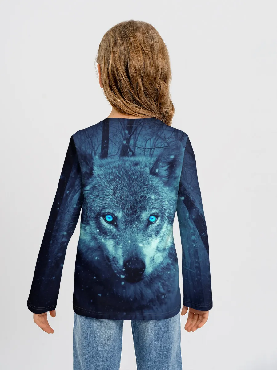 Детский лонгслив / Волк