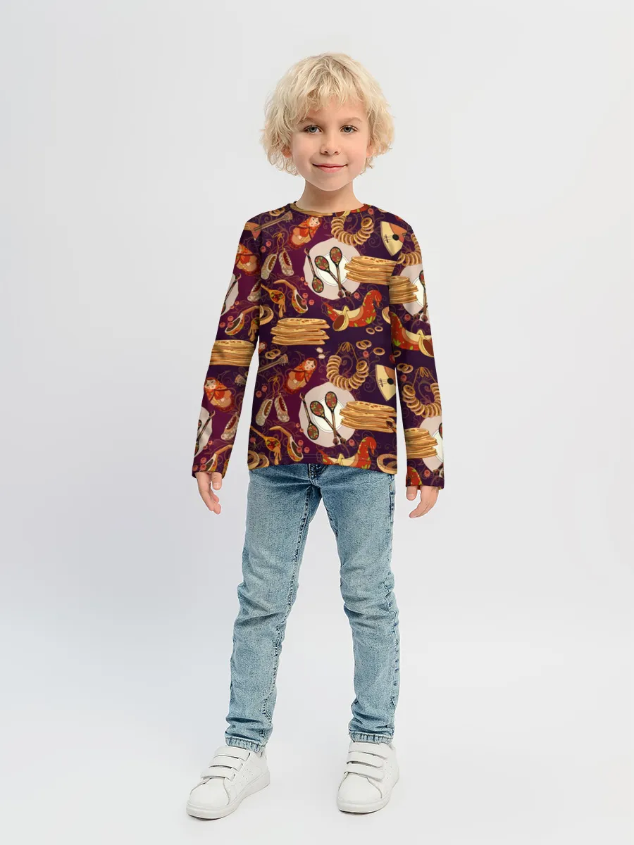 Детский лонгслив / Русские блины