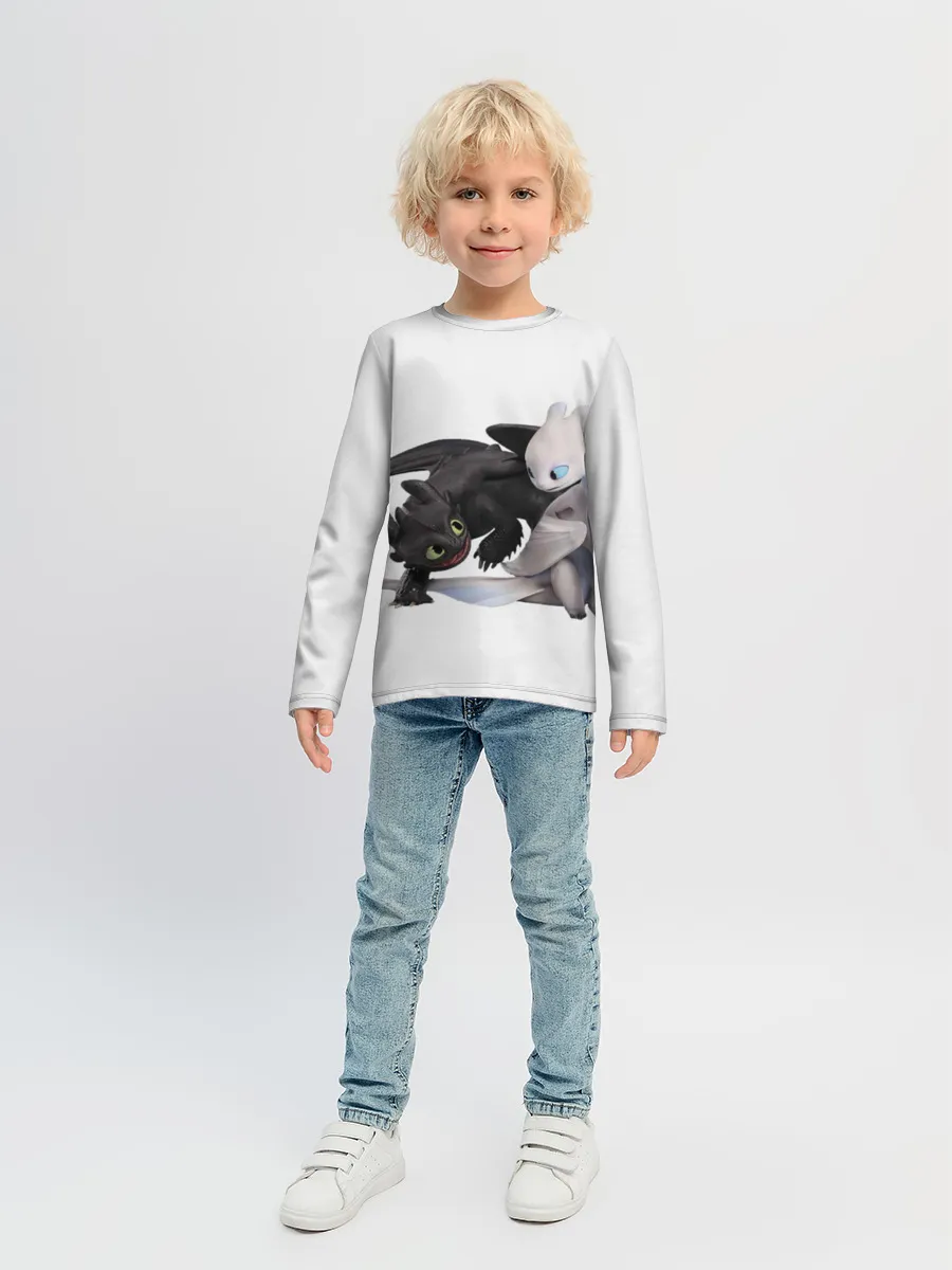 Детский лонгслив / Как приручить дракона