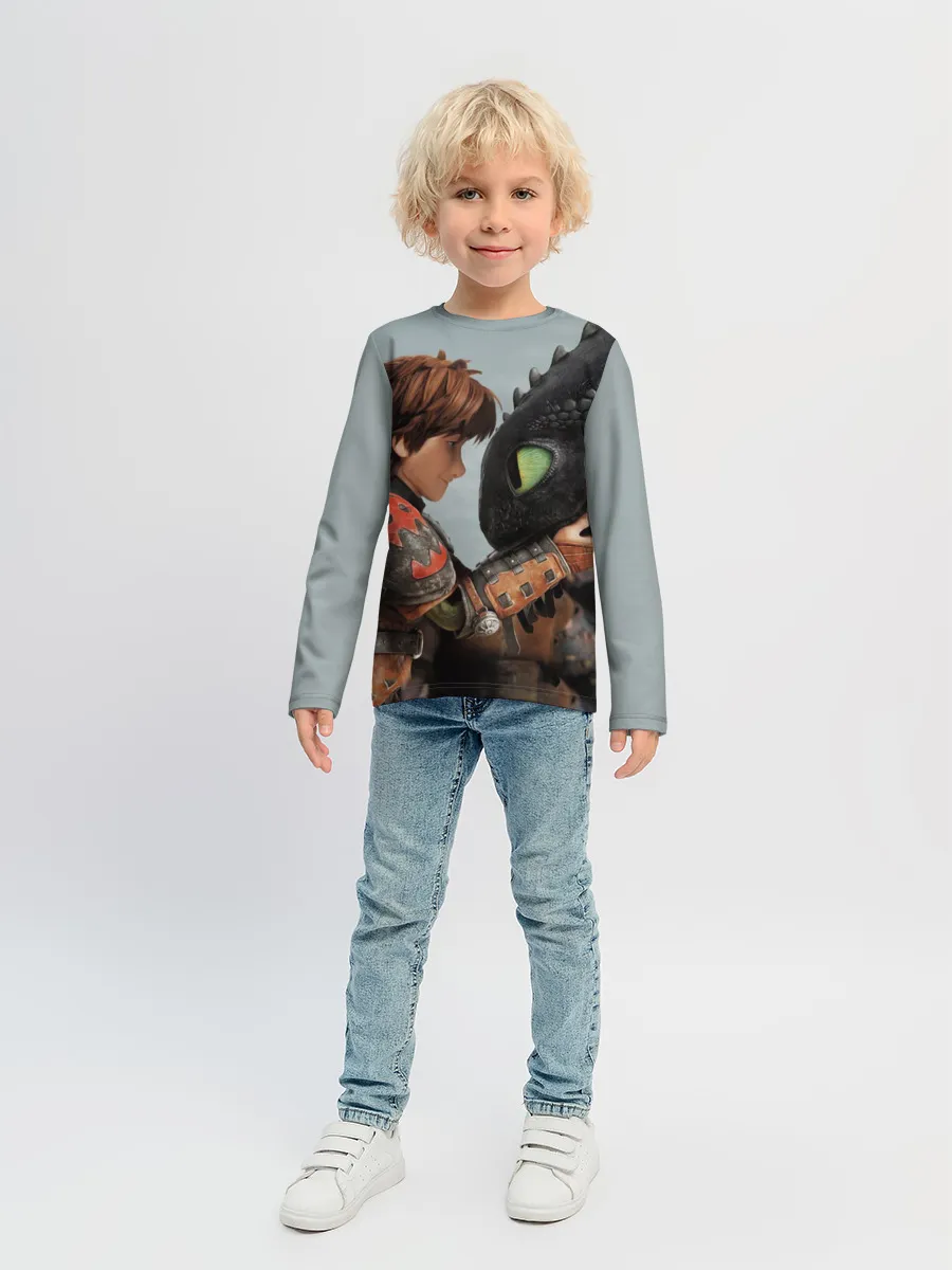 Детский лонгслив / Как приручить дракона