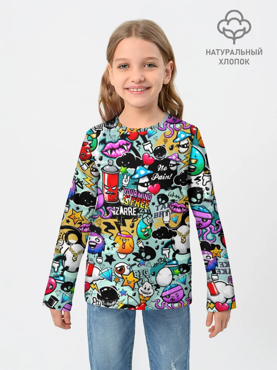 Детский лонгслив / Стикерпак