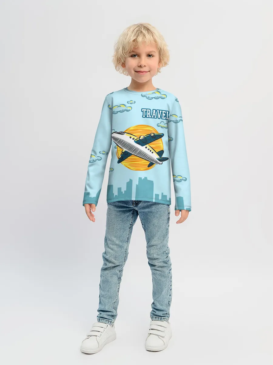 Детский лонгслив / Путешествия
