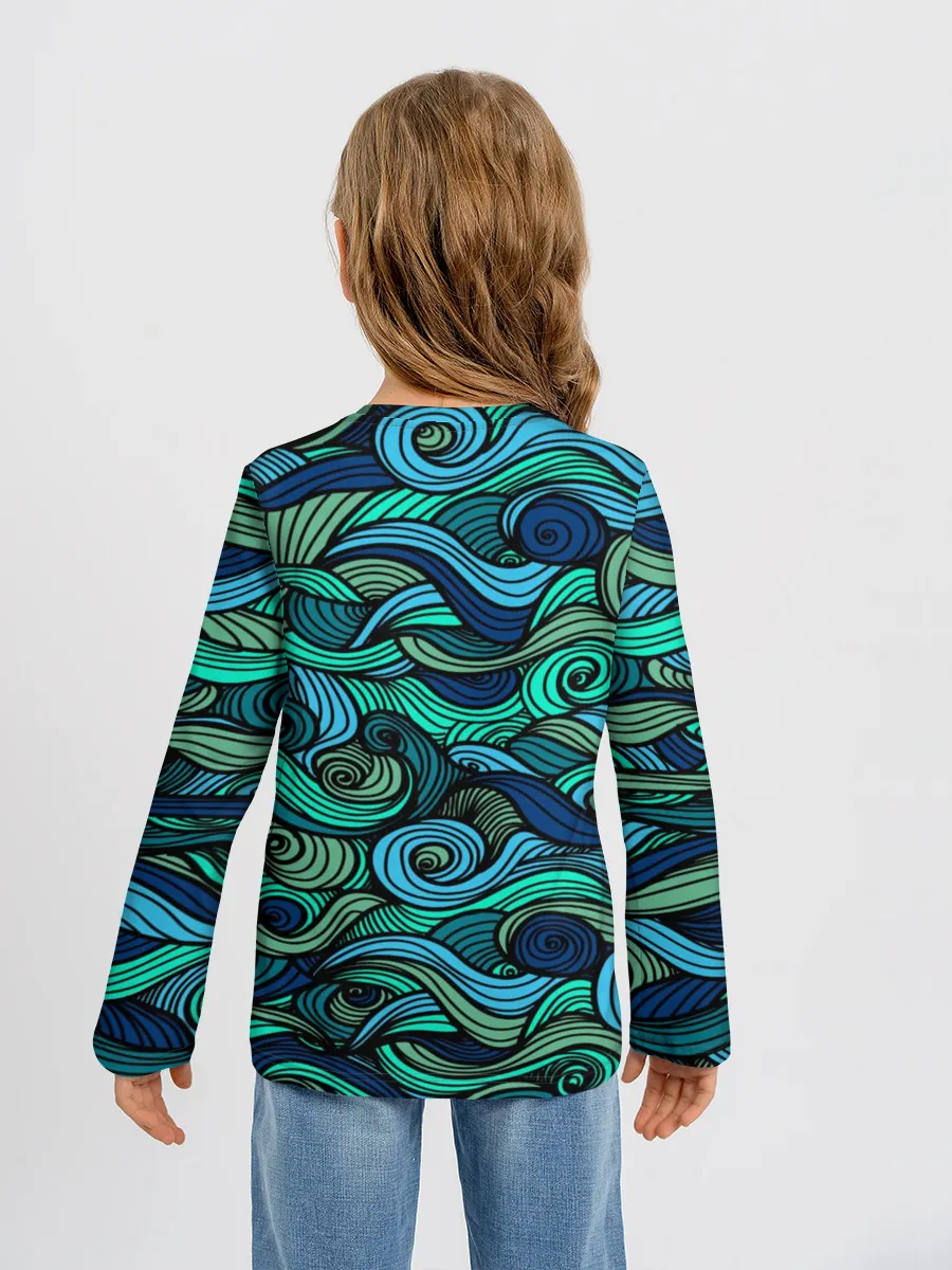 Детский лонгслив / Морская пучина