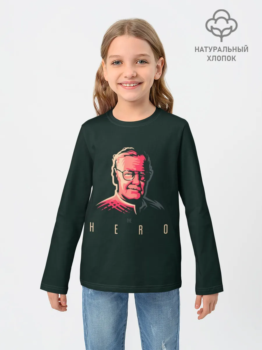 Детский лонгслив / Stan Lee The hero
