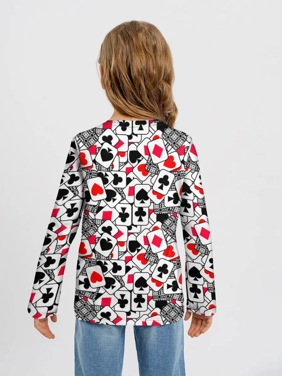 Детский лонгслив / Игральные карты