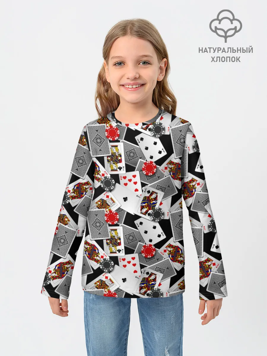 Детский лонгслив / Игральные карты
