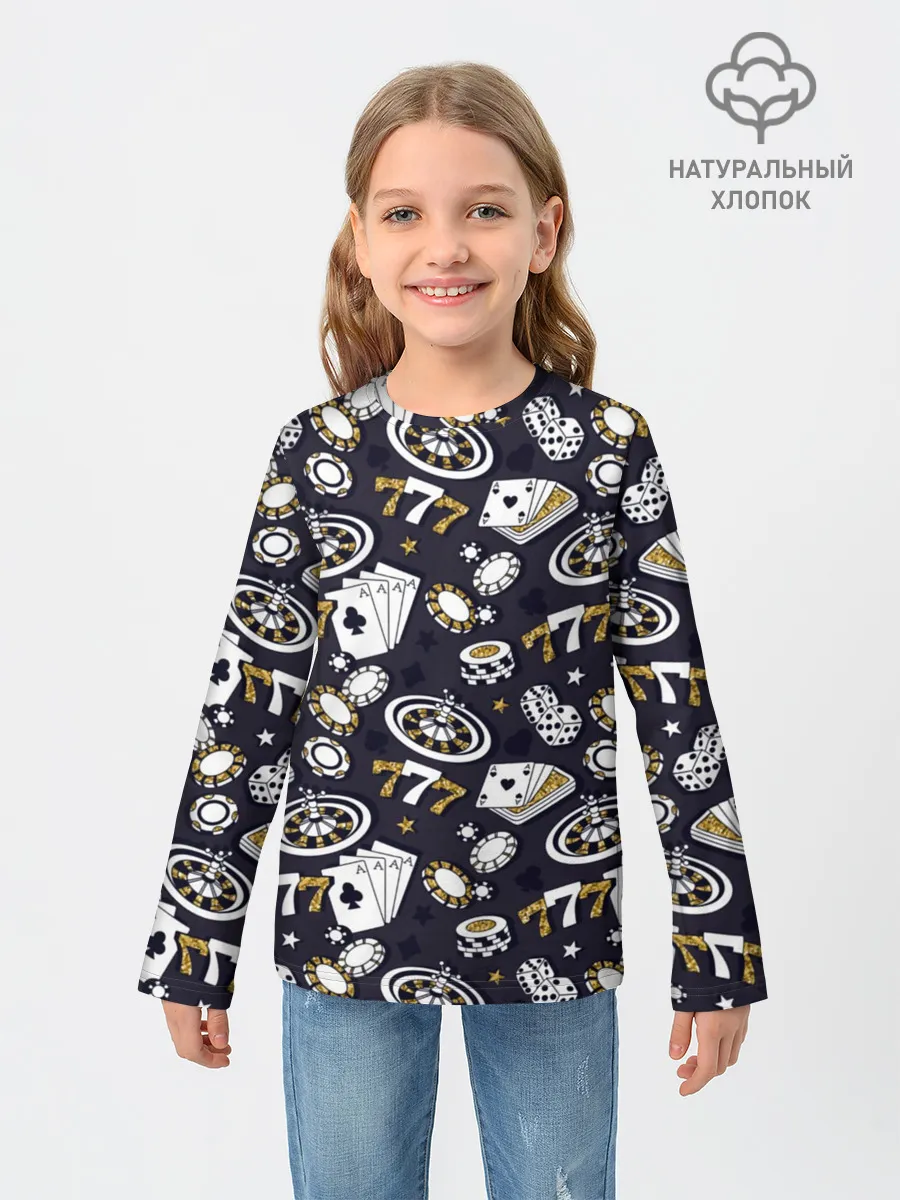 Детский лонгслив / Казино