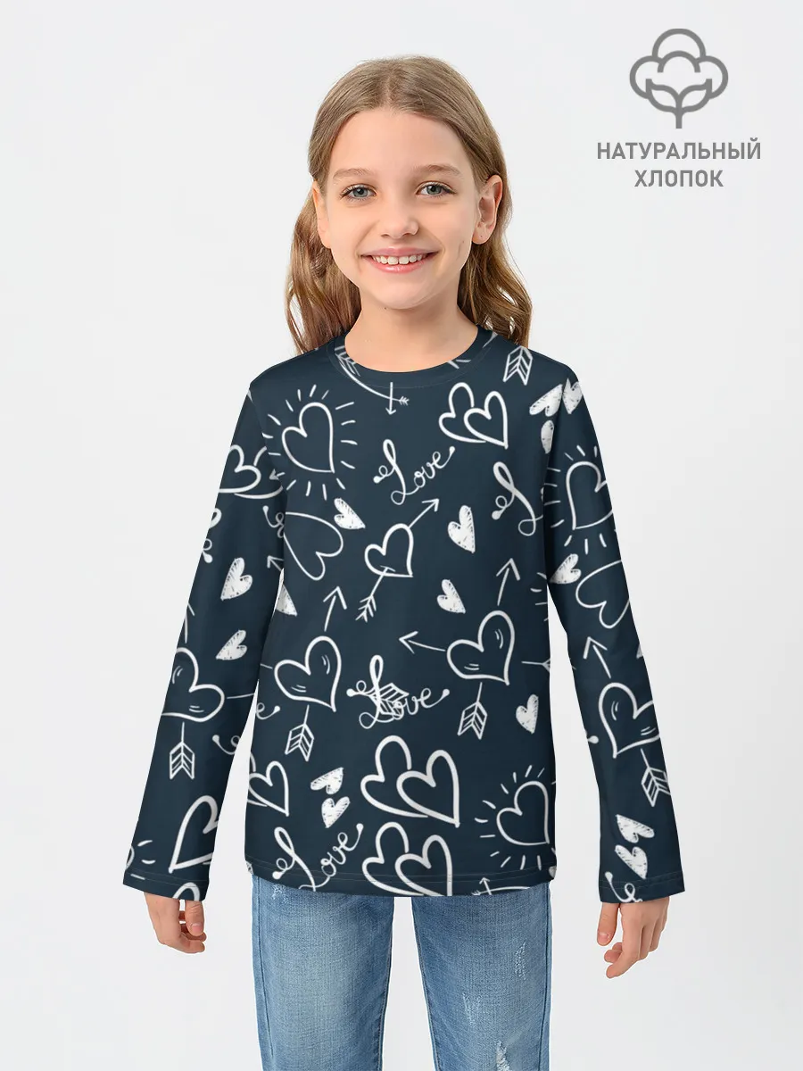 Детский лонгслив / Любовь