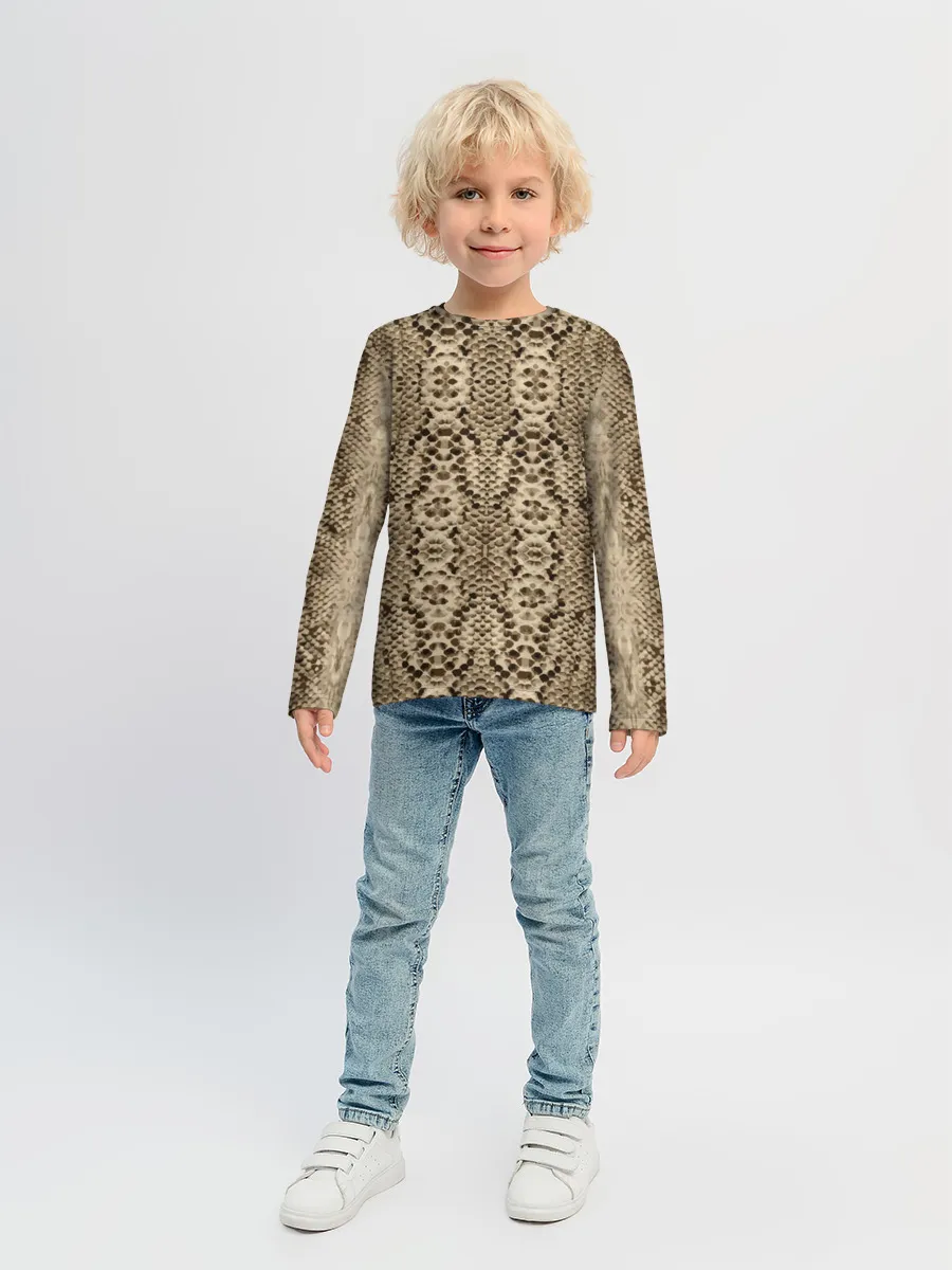 Детский лонгслив / Кожа питона
