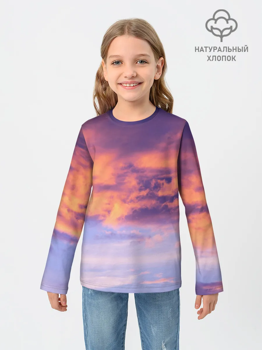 Детский лонгслив / В небе
