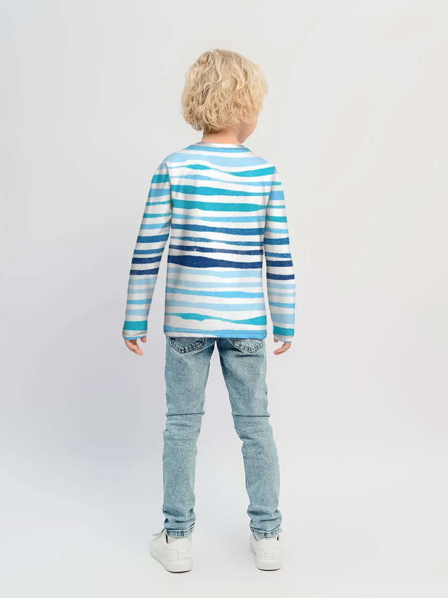 Детский лонгслив / Сова в шапке