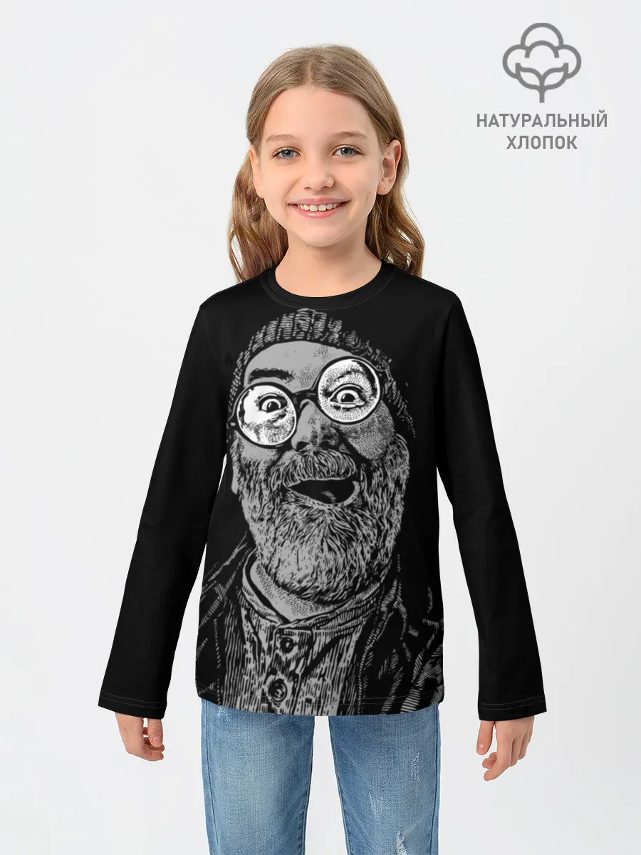 Детский лонгслив / Старый хипстер