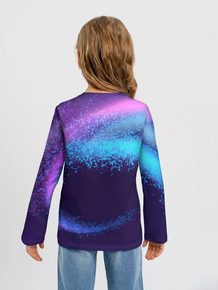 Детский лонгслив / Стильная сова