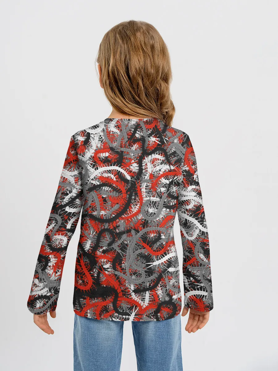 Детский лонгслив / Сколопендры