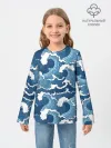 Детский лонгслив / Морские волны