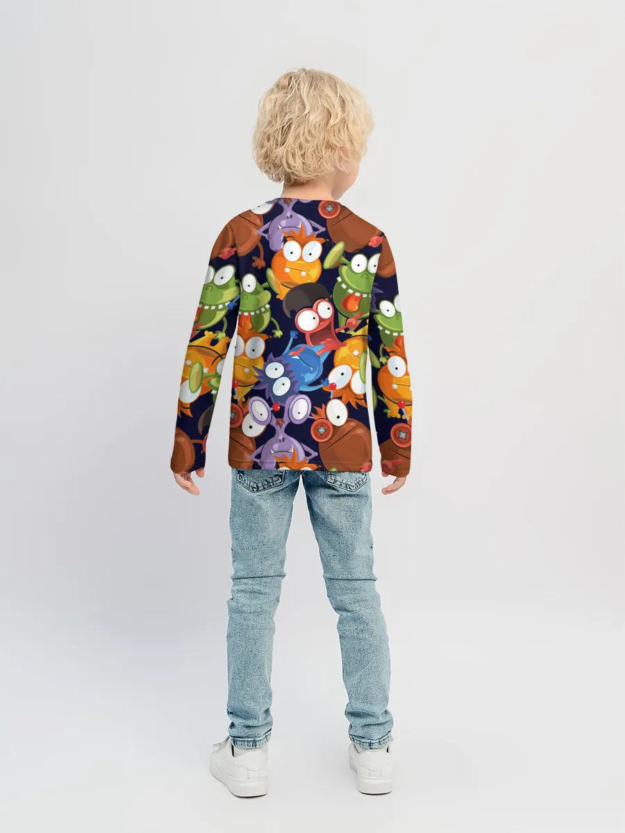 Детский лонгслив / Пучеглазые монстры