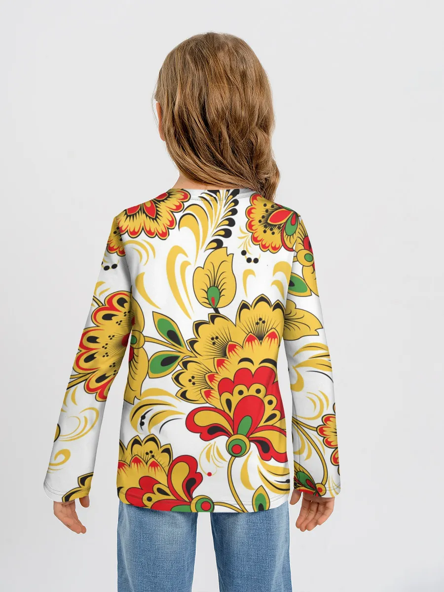 Детский лонгслив / Хохлома