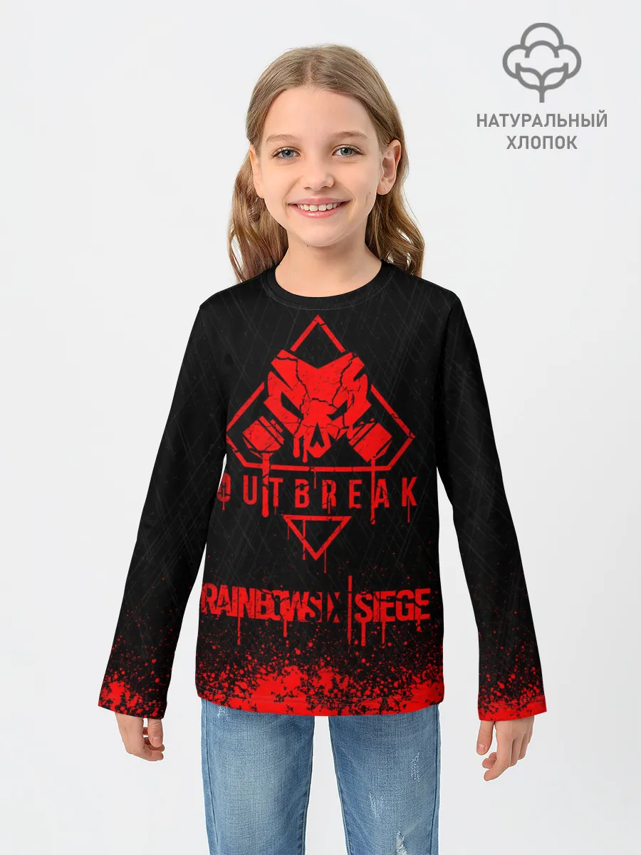 Детский лонгслив / RAINBOW SIX SIEGE OUTBREAK
