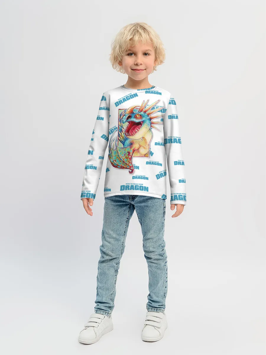 Детский лонгслив / Как приручить дракона