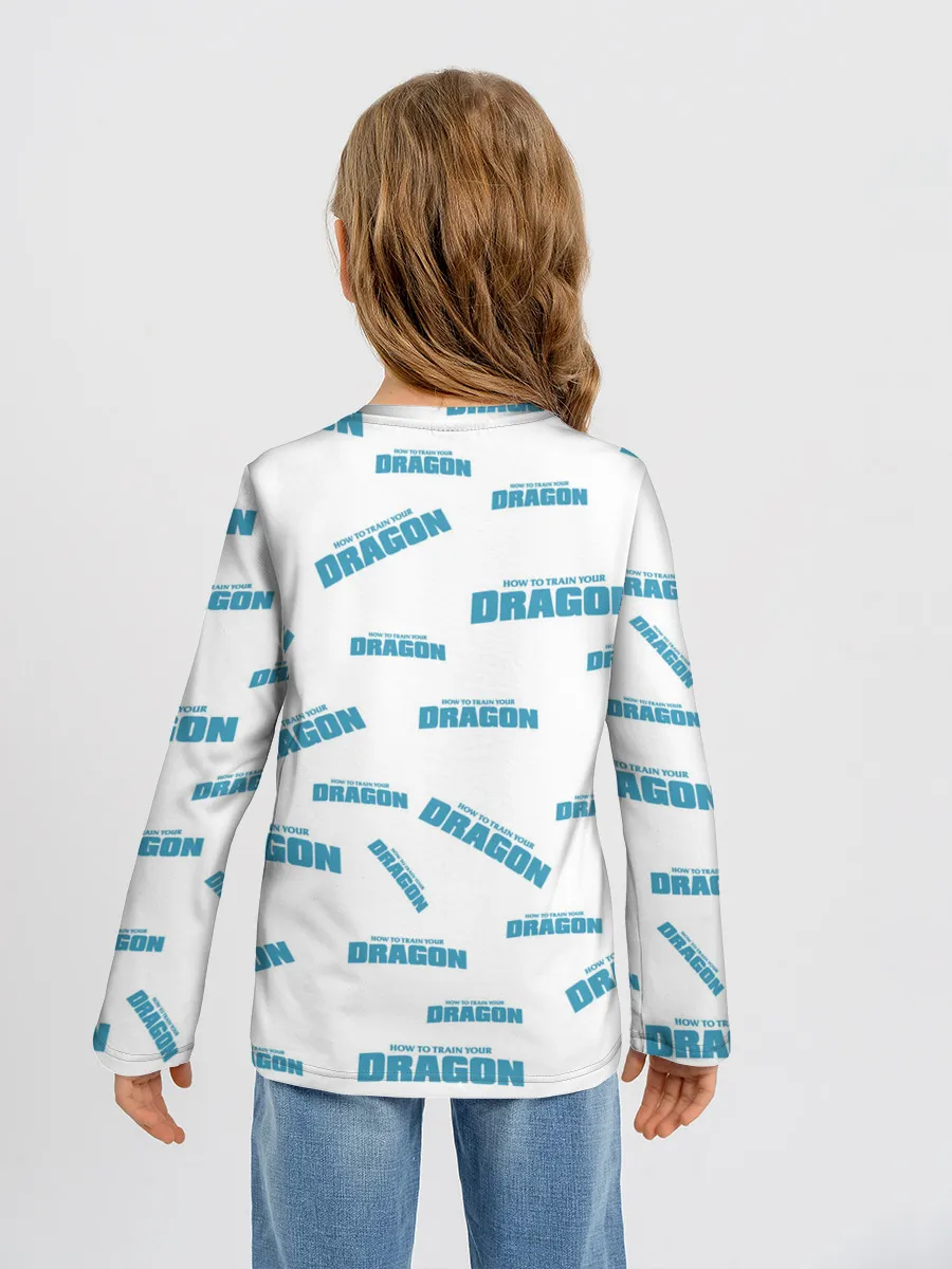 Детский лонгслив / Как приручить дракона