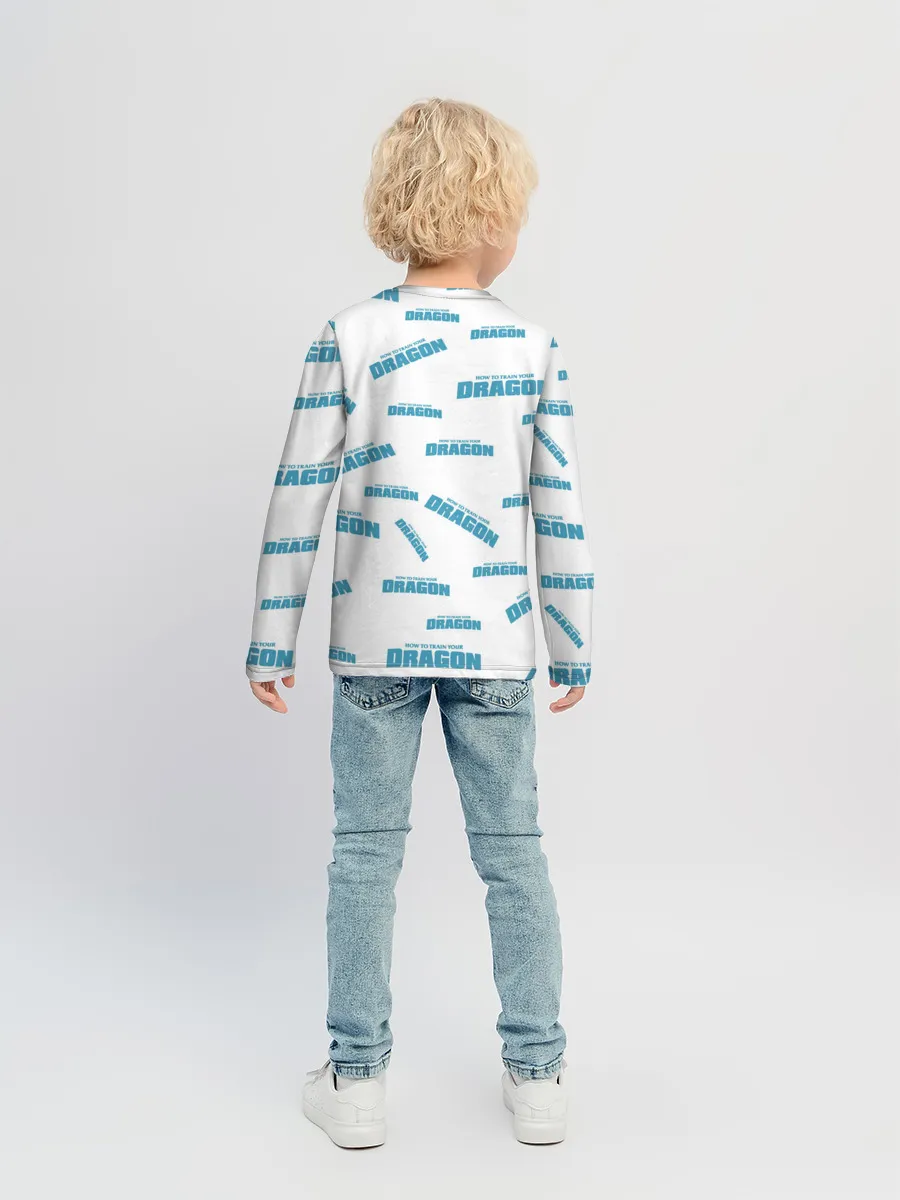 Детский лонгслив / Как приручить дракона