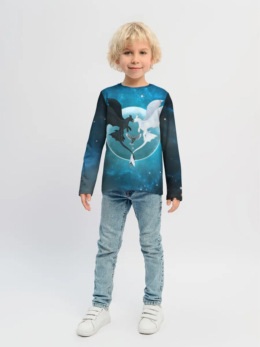 Детский лонгслив / ночная фурия