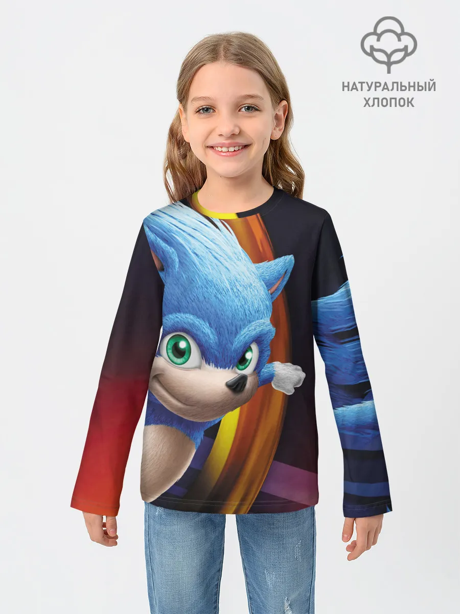 Детский лонгслив / Sonic