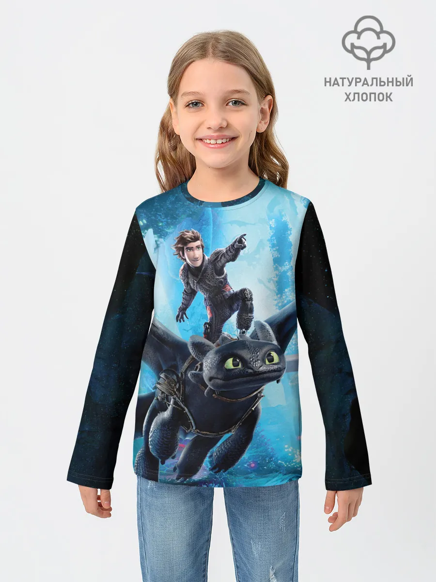 Детский лонгслив / Как приручить дракона 3