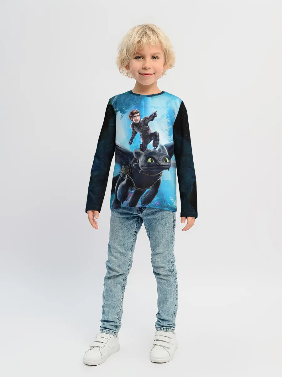 Детский лонгслив / Как приручить дракона 3