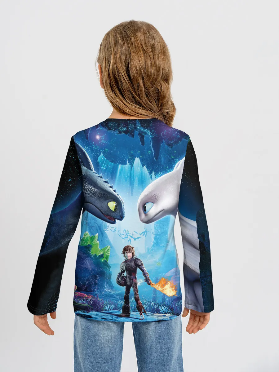 Детский лонгслив / Как приручить дракона 3