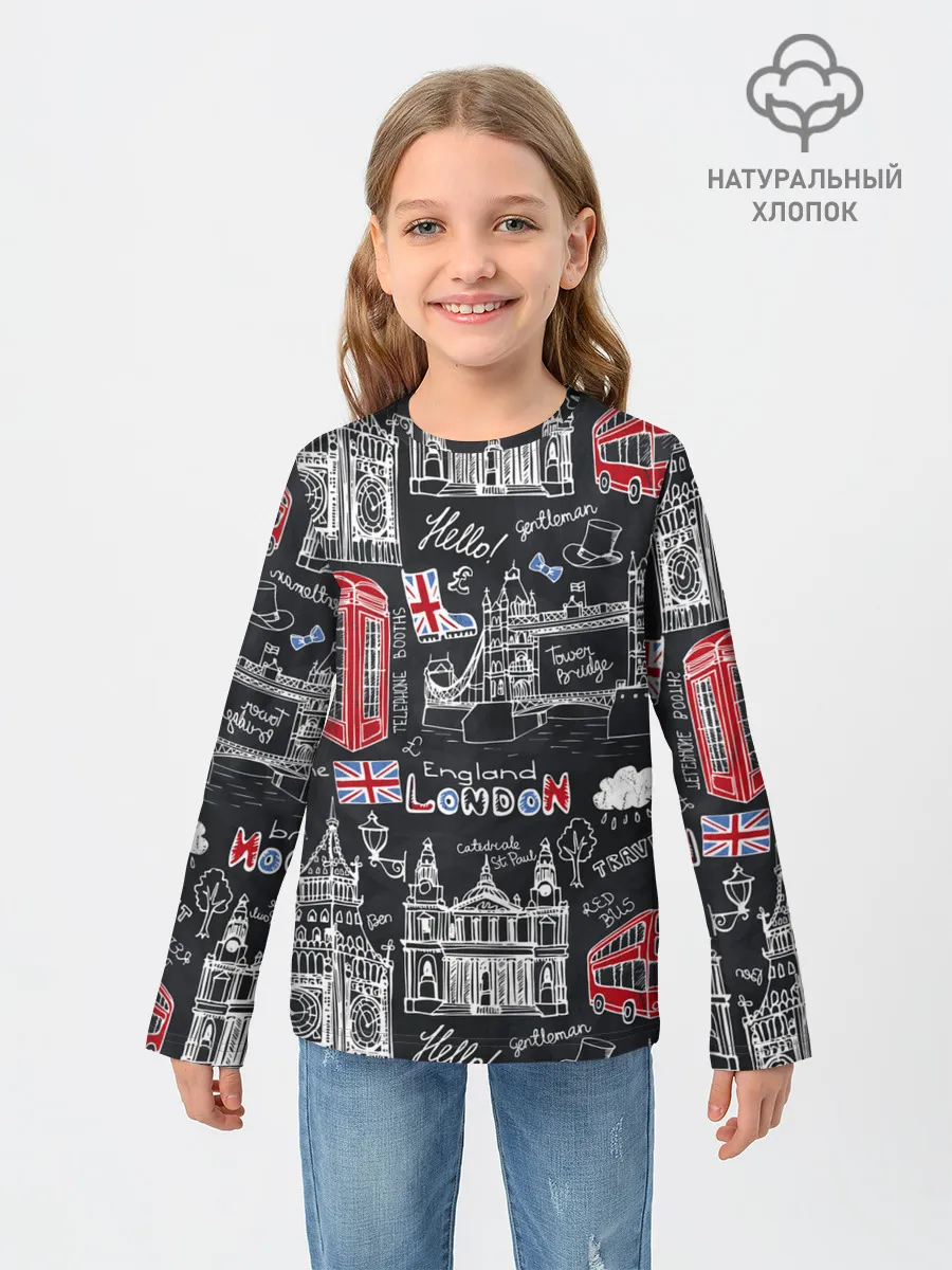 Детский лонгслив / Лондон