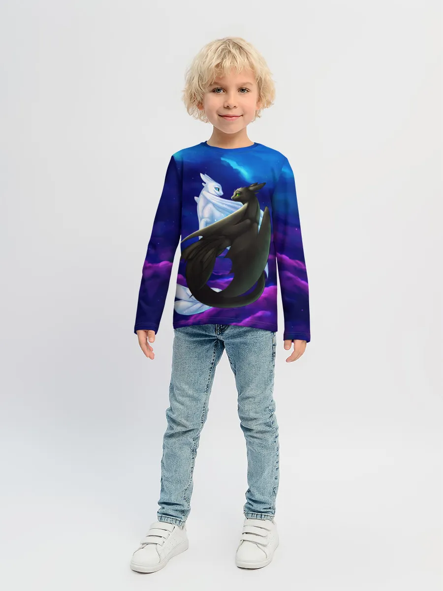 Детский лонгслив / Как приручить дракона